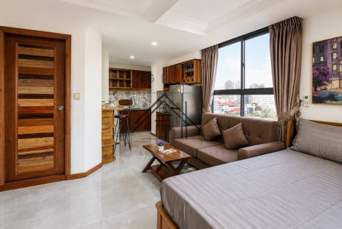 🏢 Studio Room Apartment For Rent in Daun Penh, Phnom Penh