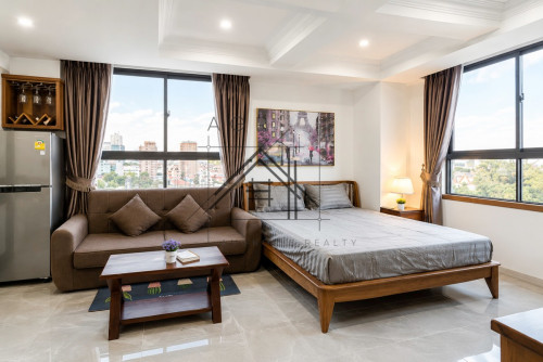 🏢 Studio Room Apartment For Rent in Daun Penh, Phnom Penh