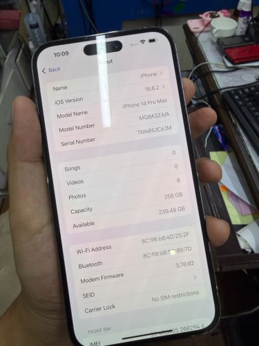 14PM 256GB ZA ស្អាត 585$