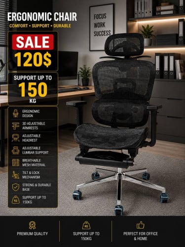 Comfort Ergonomic chair new mode available in stock