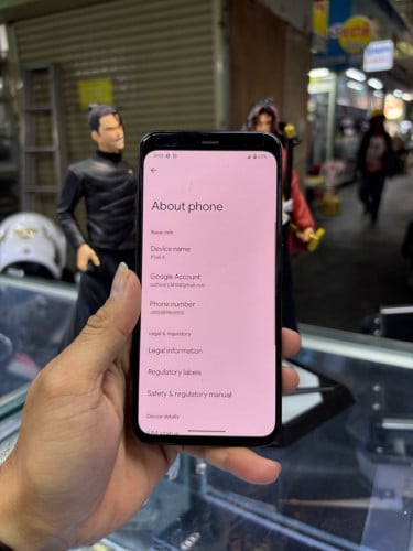 Google pixel 4 64G Ram6G Sim2 ESIM ម៉ាសុីនសានុំស្រុីន