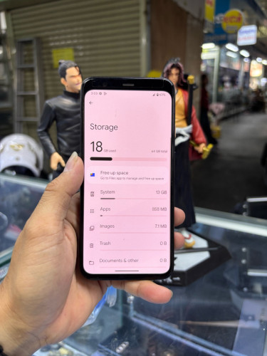 Google pixel 4 64G Ram6G Sim2 ESIM ម៉ាសុីនសានុំស្រុីន