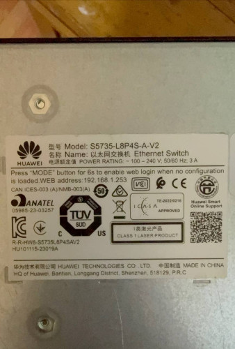 Huawei : S5735-L8P4S-A-V2