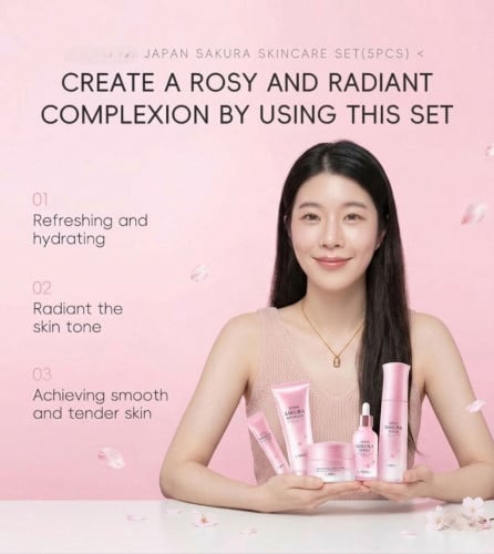 Japan Cherry blossom skin care 5-piece Set