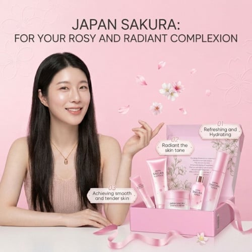 Japan Cherry blossom skin care 5-piece Set