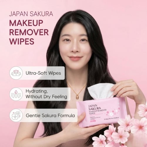 Japan Sakura Makeup Remover Wipes
