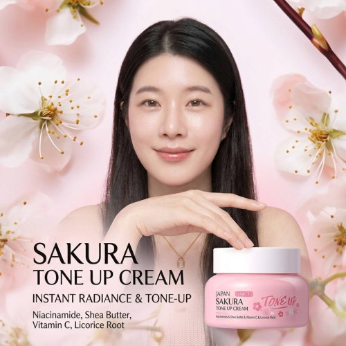 Japan Sakura tone up cream beauty without makeup (Lazy Cream)