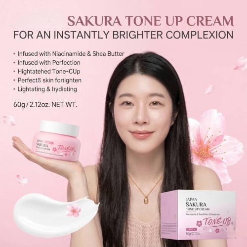 Japan Sakura tone up cream beauty without makeup (Lazy Cream)