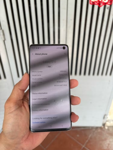 Samsung S10 128G Ram8G Sim1 ម៉ាសុីនអេក្រង់ស្រុីន