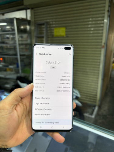Samsung S10plus 128G Ram8G Sim2 ក្រុមហ៊ុនសានុំស្រុីន