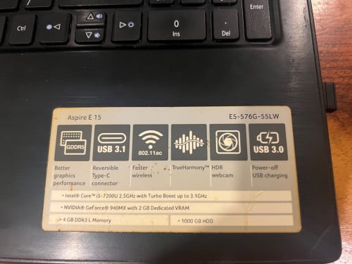 Sell ACER Aspire E 15
