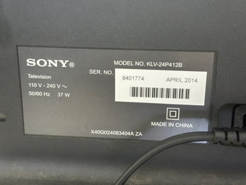 Sony TV 24” second hand