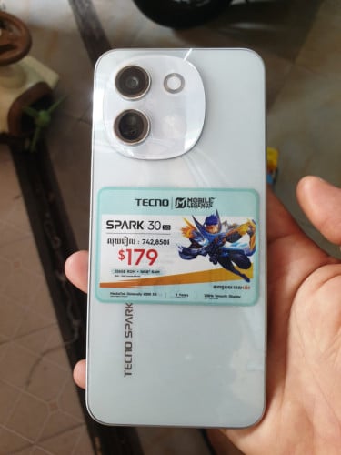 TECNO SPARK 30 5G ថ្មីធានា1ឆ្នាំតំលៃពិសេស