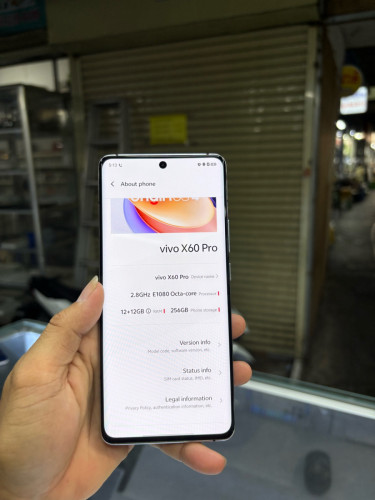 Vivo X60pro 256G Ram12G Sim2 CH ម៉ាសុីនអេក្រង់ស្រុីន