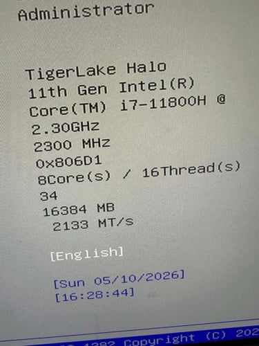 X-MI (i7-11800H) RAM 16GB / SSD 256GB ស្អាត 99%