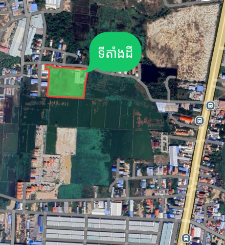 ដីលក់ បន្ទាន់ មានឃ្លាំង មានបន្ទប់ជួល