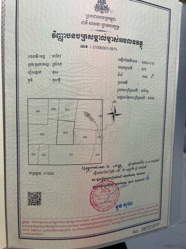 ដីលក់ ក្បាល ៣៣ម បណ្ដោយ ៩០ម