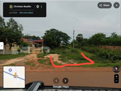 ដីលក់ នៅលើផ្លូវជាតិលេខ6 ជាប់បន្ទាយទាហានសូទ្រនិគម 5kmពីផ្សារដំដែក