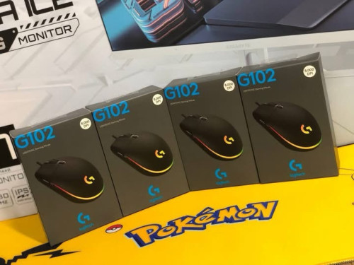 -Mouse Gaming Bramd Logitech G102 ទើបចូលស្តុកថ្មី ថ្មីប្រអប់ អីវ៉ាន់មាននៅក្នុងស្តុក បងៗ