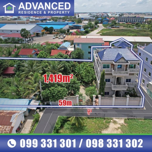 🏘 ផ្ទះវីឡា កែង (Villa) ជិតបុរី លឹមឈាងហាក់ ផ្លូវជាតិលេខ3 ត្រូវការលក់បន្ទាន់ខ្លាំង