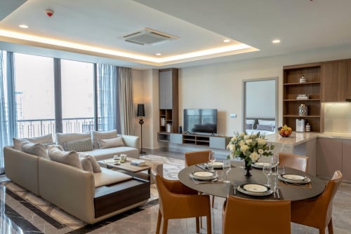 3 bedroom 3 bathroom | Apartment for Rent in BKK 1