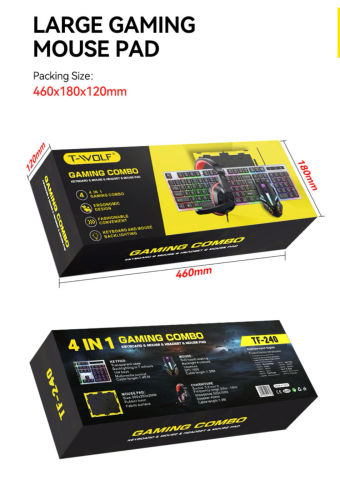 4 in 1 ឈុត Gaming  ស្អាតៗ តម្លៃធូរ