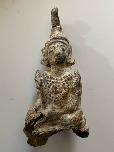 Antique Khmer Buddha Figure Cambodia, early 19th century (circa 1800) 200 years old