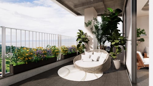 Coastal Residence of ~70 SQ.M 1-Bedroom from $124,300 at The Pearl of Kep | Sea • Sunset • Hills