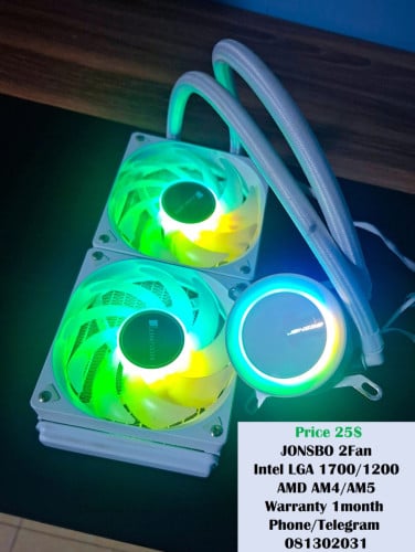 CPU Cooler ពណ៌ស កង្ហារ2 25$ 27$ 30$
