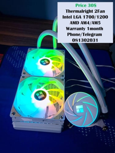 CPU Cooler ពណ៌ស កង្ហារ2 25$ 27$ 30$