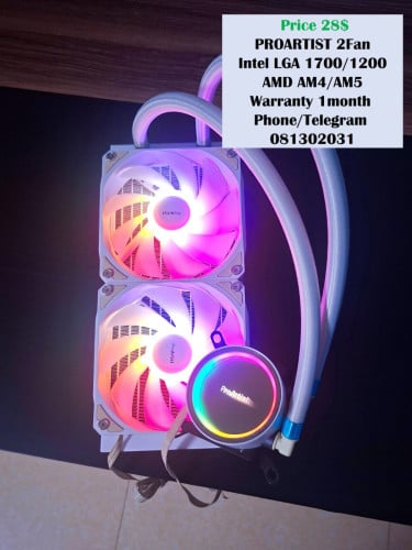 CPU Cooler ពណ៌ស កង្ហារ2 25$ 27$ 30$