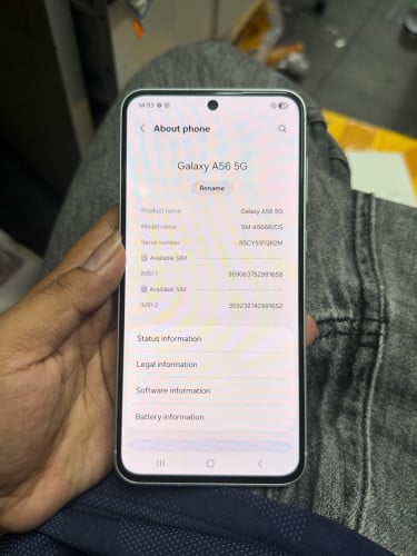 Galaxy A56 5g 98% ខ្នងដូរ
