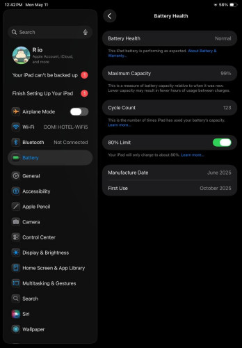 IPad A16 WiFi only (128GB storage) just used only for 1 month