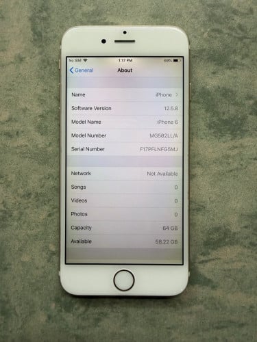 iPhone 6 64Gb អត់ជាប់អី​ អត់ធ្លាប់ជួសជុល