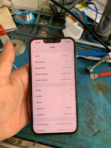 Iphone13Zin Blue​🔵128g សំណុំ​ស្អាត​គ្មានស្នាមទេ