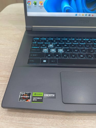 MSI Thin A15 CPU Ryzen 5-7535HS l RAM 8GB l SSD 512GB l VGA 2050 (Second Hand)