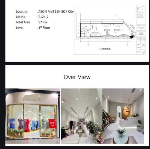 Shop for sale (សេងហាង)Aeon1 and Aeon2