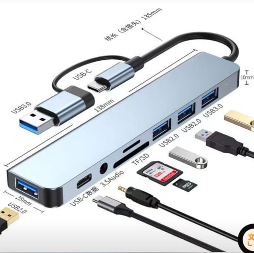 Type-C/USB 8 in 1