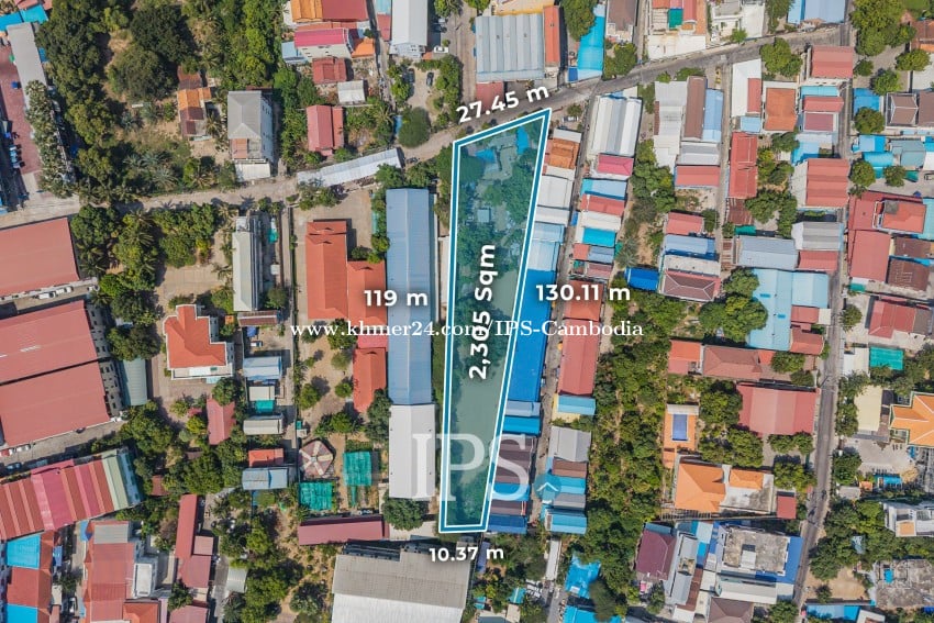 LAND FOR SALE: ដីសម្រាប់លក់ 🏗 ទំហំ 2,305 ម៉ែត្រការ៉េ- និរោធ ច្បារអំពៅ ភ្នំពេញ