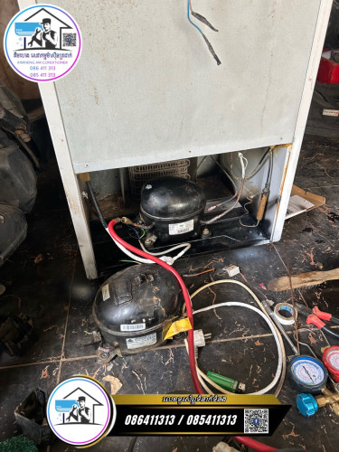 ប្ដូរCompressorទូរទឹកកក
