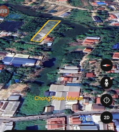 ដីលក់ នៅជិតផ្សារចុងព្រែក Land for Sale near Chong Preak Market