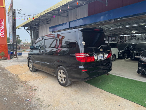 ALPHARD 05 full options auto 3 បេីក​ដំបូល​2តង់​ V6 ប៉ុង​1 មាន​ហ្គាស​ស្រាប់​