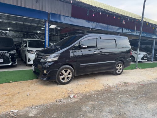ALPHARD 05 full options auto 3 បេីក​ដំបូល​2តង់​ V6 ប៉ុង​1 មាន​ហ្គាស​ស្រាប់​