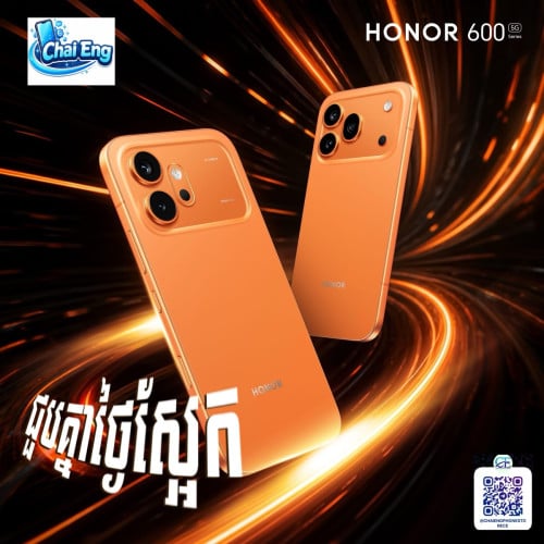 Honor 600(5G) Ram12G+12G/256G ថ្មីប្រអប់ធានាក្រុមហ៊ុន1ឆ្នាំតម្លៃមហាពិសេសជូន