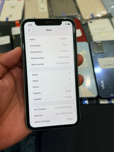 iPhone 11 / 64G សំណុំហ្ស៊ីន LLA