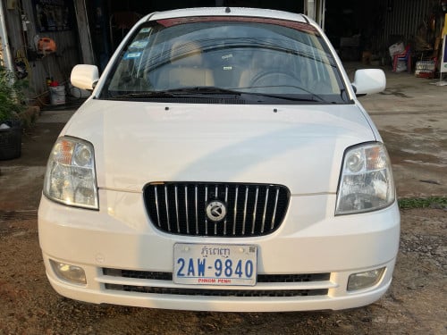KIA Morning 2005 full មានប្រាំងគៀបមុខក្រោយ មាន abs ម៉ាសុីស្អាត់ ម៉ាសុីត្រជាក់ ត្រជាក់ខ្លាំង