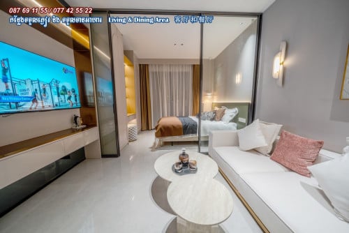 OneBedroom Morgan Central City in the center of Phnom Penh city, nearby Samhan market, Toul Sangke