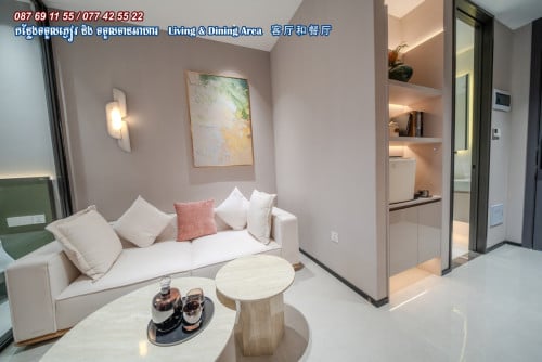 OneBedroom Morgan Central City in the center of Phnom Penh city, nearby Samhan market, Toul Sangke