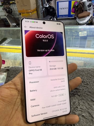 Oppo Find X8Pro 5G Ram16G Memory512G Global Sim2 មានឆ្នាំងសាក