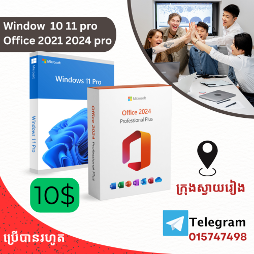 Window 10 11 , Office 2021 2024 , Gemini + Google drive